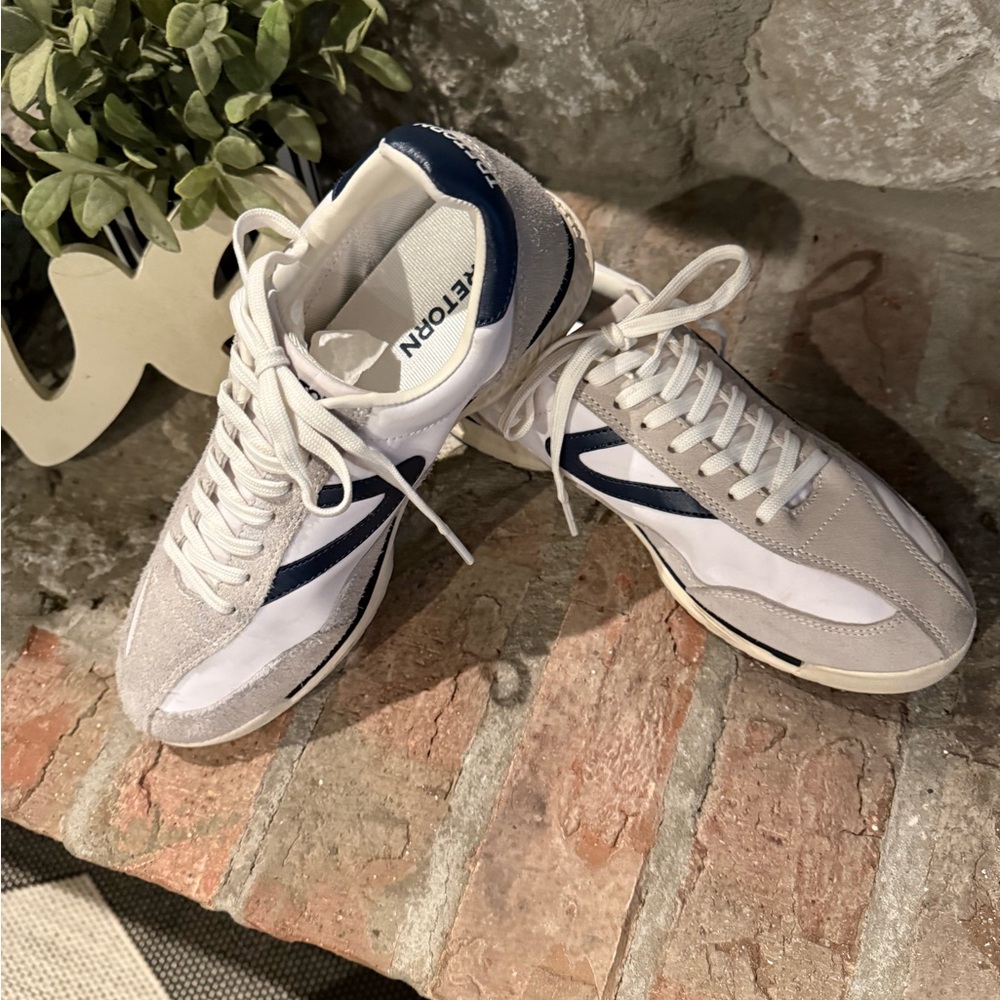 Tretorn White and Gray Sneakers